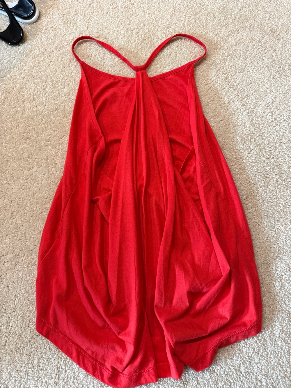 Fabletics Red Racerback Flowy Tank - Picture 2 of 2